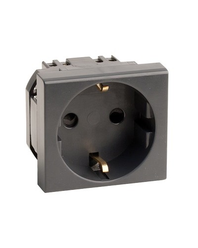 Розетка RJ-45 кат.5E,Viva,1 мод., черн DKC (45238) в Первоуральске Аксессуары для кабель-канала Pintop.ru