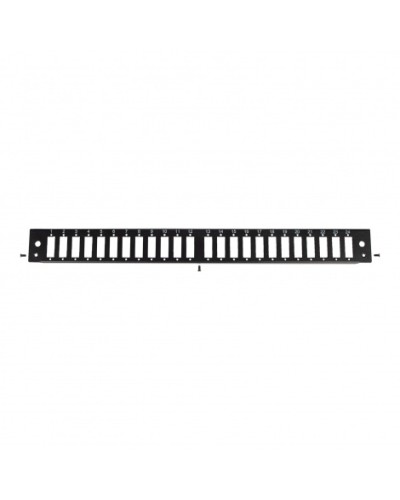 Панель лицевая для выдвижной оптич. полки, 24 SC Duplex/24 LC Quadra, черный Datarex DR-546145 в Первоуральске Патч-панели Pintop.ru