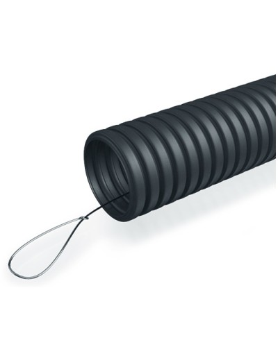 Труба гофр. ПНД 40 мм с зондом ПожТехКабель (15 м) в Первоуральске Труба гофрированная Pintop.ru