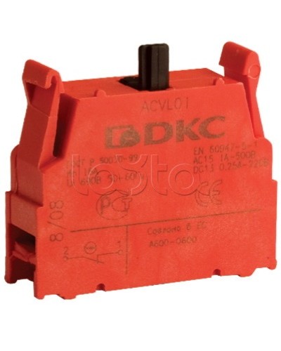Блок контактный с клеммными зажимами (нормально-разомкнутый) DKC ACVL02 в Первоуральске Клеммные колодки Pintop.ru