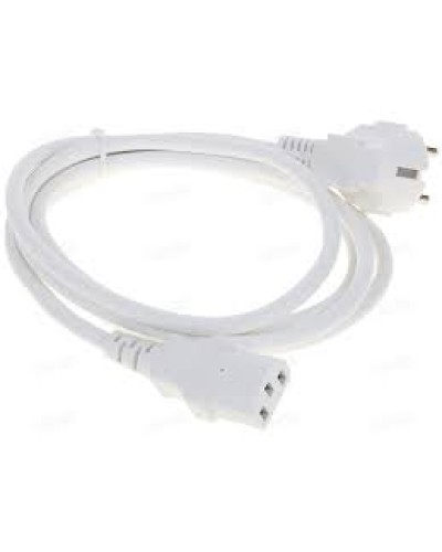 Шнур питания C13-Schuko угловая, 3х0.75, 220В, 10А, белый, 1 метр LANMASTER (LAN-PP13/SHA-1.0-WH) в Первоуральске Аксессуары для стоек и шкафов Pintop.ru