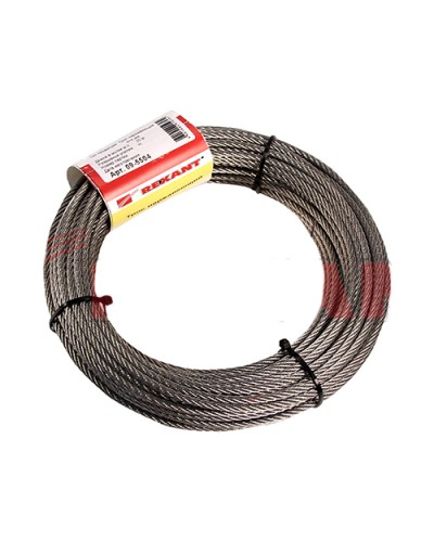 Трос нержавеющий d=3мм, моток 20 метров REXANT 09-5503 в Первоуральске Крепежные изделия Pintop.ru