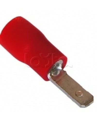 Клемма плоская изолированная 0.5-1.5 мм² (КПИ штекер - 2.8мм) (100шт/уп) REXANT 08-0311 в Первоуральске Клеммные колодки Pintop.ru