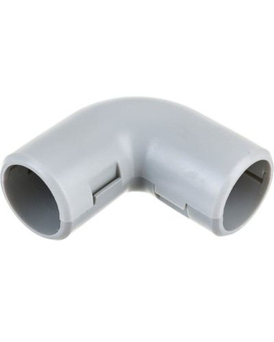 CI25G Угол 90 гр.(2част.), без галогена, для труб D25мм, цвет белый (1уп = 25шт) Экопласт (41225-25HF-W) в Первоуральске Повороты, муфты, тройники Pintop.ru