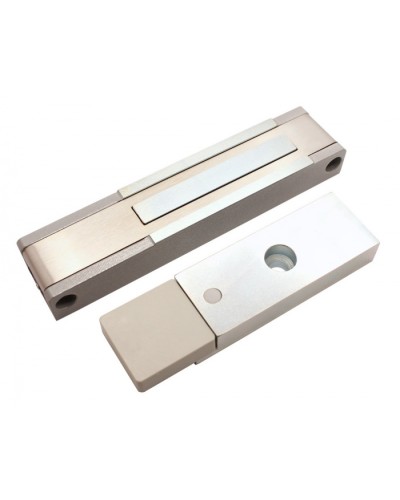 Электромагнитный замок с датчиком состояния двери ALeko ALM-150P (12В серый) в Первоуральске Электромагнитные замки Pintop.ru