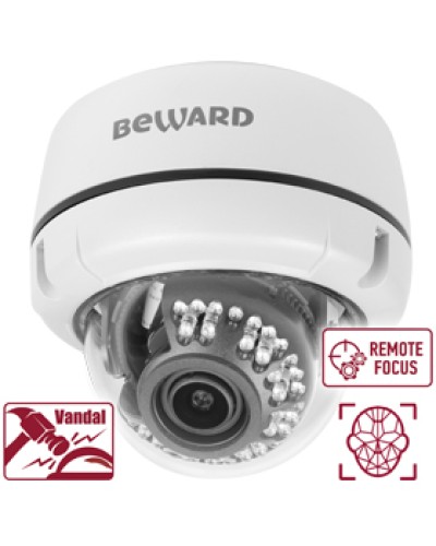 IP-камера видеонаблюдения антивандальная купольная Beward B2530DVZ в Первоуральске IP-камеры Pintop.ru