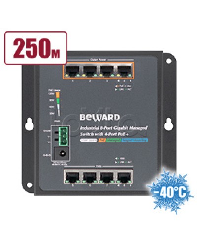 Коммутатор с PoE Beward STWP-08HP4 в Первоуральске Коммутаторы Pintop.ru