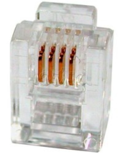 Разъем телефонный RJ11 (6P4C) Cabeus в Первоуральске Коннекторы и разъемы Pintop.ru