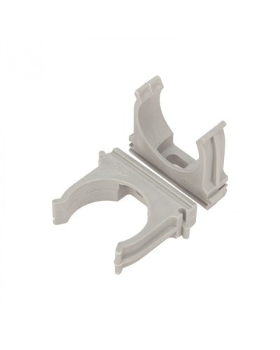 Крепеж-клипса для труб д.25мм, цвет серый Cabeus (CF25-GY) в Первоуральске Держатели, клипсы, скобы Pintop.ru