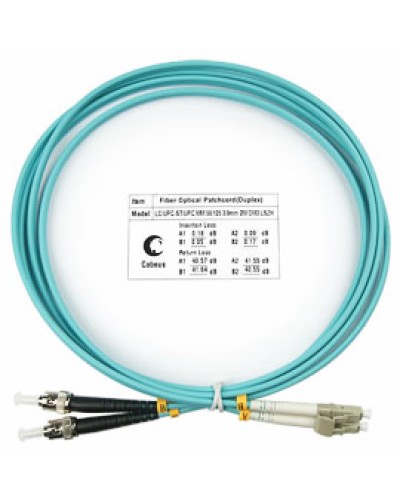 Шнур оптический duplex FOP-50-LC-ST-1,5m Cabeus в Первоуральске Патч-корды и пигтейлы Pintop.ru