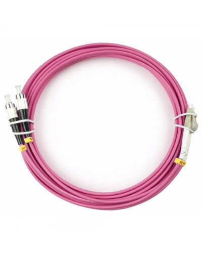 Шнур оптический duplex LC-FC 50/125 mm OM4 15м LSZH Cabeus FOP-50-OM4-LC-FC-15m в Первоуральске Патч-корды оптические Pintop.ru