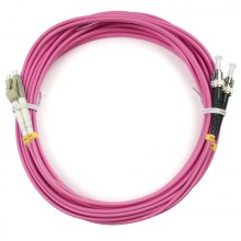 Шнур оптический duplex LC-ST 50/125 mm OM4 7м LSZH Cabeus FOP-50-OM4-LC-ST-7m