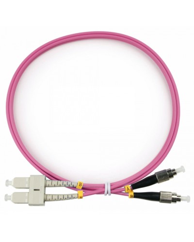 Шнур оптический duplex SC-FC 50/125 mm OM4 1,5м LSZH Cabeus FOP-50-OM4-SC-FC-1,5m в Первоуральске Патч-корды оптические Pintop.ru