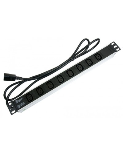 Блок на 8 розеток IEC 320 горизонтальный для 19 шкафов Cabeus (PDU-8I-2IEC) в Первоуральске Блоки розеток Pintop.ru
