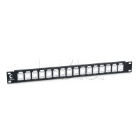 Патч-панель 19", 1U, 16 порттов, без модулей Cabeus PLB-16