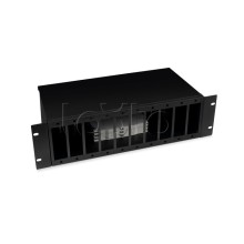 Кросс бокс оптический 19" 3U на 10 адаптерных панелей Cabeus (FO-19-10FP-BK)