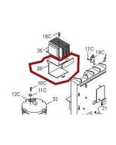 Кронштейн крепления аккумуляторов BX-P Came 119RIBX036 в Первоуральске Запчасти для шлагбаумов и автоматики Pintop.ru
