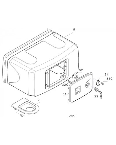 Корпус FERNI пластиковый Came 119RID122 в Первоуральске Запчасти для шлагбаумов и автоматики Pintop.ru