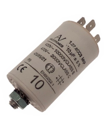 Конденсатор 10 мкФ со сдвоенными выводами и болтом Came 119RIR294 в Первоуральске Запчасти для шлагбаумов и автоматики Pintop.ru
