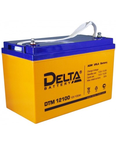 Аккумулятор свинцово-кислотный Delta DTM 12100 L в Первоуральске Электротехническое оборудование Pintop.ru