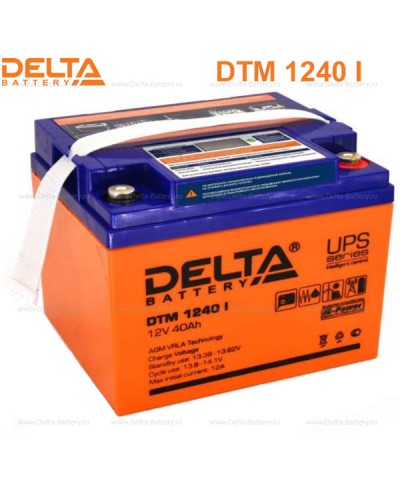 Аккумулятор свинцово-кислотный Delta DTM 1240 I в Первоуральске Электротехническое оборудование Pintop.ru