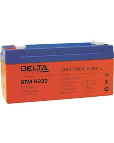 Аккумулятор свинцово-кислотный Delta DTM 6032 в Первоуральске Электротехническое оборудование Pintop.ru