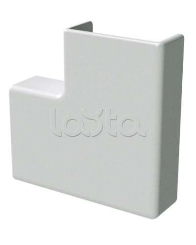 Угол плоский белый 22x10 DKC (00407R) в Первоуральске Аксессуары для кабель-канала Pintop.ru