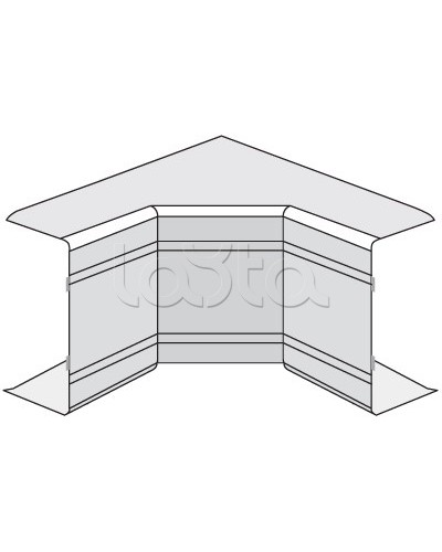 Угол внутренний неизменяемый (90°) NIA 40х40 DKC 01822 в Первоуральске Аксессуары для кабель-канала Pintop.ru