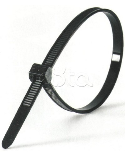 Хомут-стяжка нейлоновый, стандартный P6.6 7.8x365 чёрный DKC 25327 (100 шт/уп) в Первоуральске Стяжки-хомуты Pintop.ru