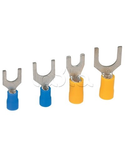 Наконечник вилочный с изолир.фланцем 0,25-1,5 кв.мм 6,2 мм (НВИ) DKC 2A16P в Первоуральске Держатели, клипсы, скобы Pintop.ru