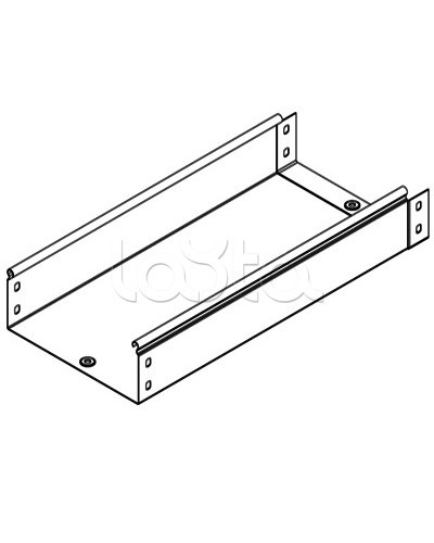 Лоток неперфорированный металлический 150х80 мм L 2000 DKC 35053 в Первоуральске Кабельные лотки Pintop.ru