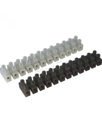 Клемник полипропилен черный, 12р, 450V, 76A, 16мм.кв. DKC 43512PL/R в Первоуральске Клеммные колодки Pintop.ru