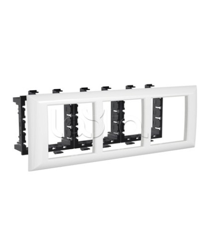 Рамка-суппорт Avanti белый для In-liner Front, 6 мод. DKC 4400916 в Первоуральске Аксессуары для лотков Pintop.ru