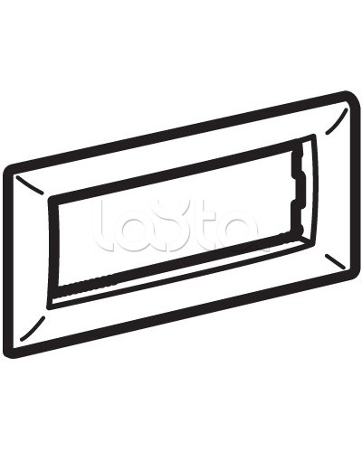 Рамка на 4 модуля, белая DKC 75011W в Первоуральске Аксессуары для кабель-канала Pintop.ru