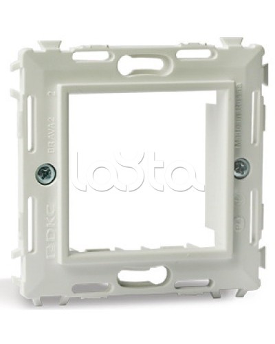 Каркас на 2 модуля (одноместный), слоновая кость DKC 75020SL в Первоуральске Аксессуары для кабель-канала Pintop.ru