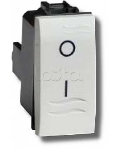 Выключатель двухполюсный белый 1 мод в Первоуральске Аксессуары для стоек и шкафов Pintop.ru