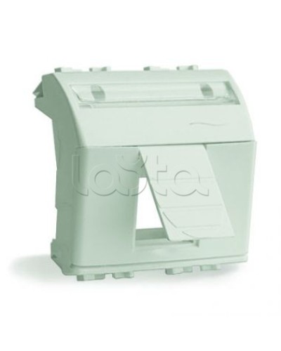 Адаптер для информационных разъемов R&M, белый, 2 мод. DKC 76612B в Первоуральске Аксессуары для стоек и шкафов Pintop.ru