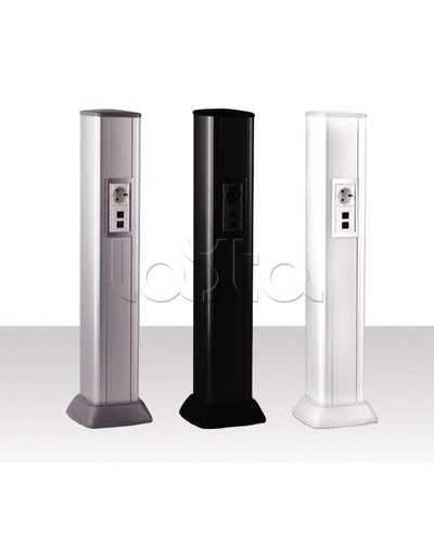 Колонна алюминевая 0,71 м, цвет черный DKC 09593 в Первоуральске Аксессуары для стоек и шкафов Pintop.ru