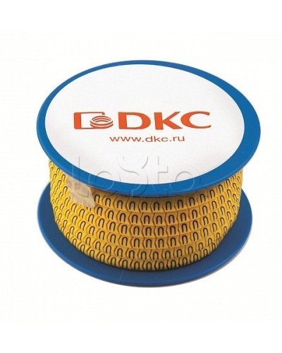 Колечко маркировочное ., 2.5-4мм. черное на желтом DKC AZO314BY в Первоуральске Коммутационные изделия Pintop.ru