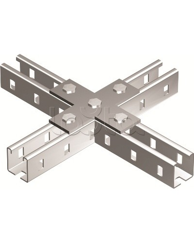 Пластина соединительная Х-обр., горячеоцинкованная DKC BMD1041HDZ в Первоуральске Аксессуары для лотков Pintop.ru