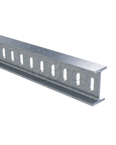 Профиль I-образный 50х100, L2000, толщ.4,5 мм, горячеоцинкованный DKC BPM5020HDZ в Первоуральске Аксессуары для стоек и шкафов Pintop.ru