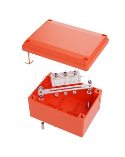 Коробка пластиковая FS с гладкими стенками и клеммниками DKC IP56 100х100х50мм FSB10404 в Первоуральске Распределительные коробки Pintop.ru