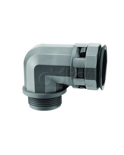 Муфта 90 грд. труба-коробка DN 17 мм, М20х1,5, полиамид, цвет черный DKC PAN17M20N в Первоуральске Повороты, муфты, тройники Pintop.ru