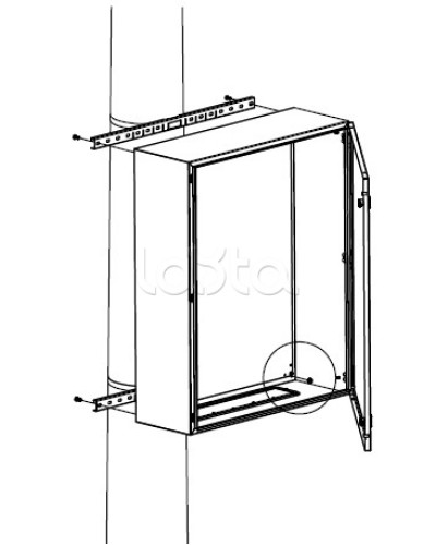 Комплект крепления шкафов DKC R5FB800 в Первоуральске Полки для шкафов и стоек Pintop.ru