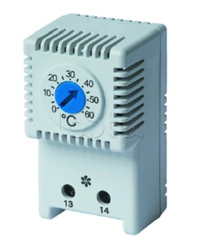 Термостат, NO контакт, диапазон температур: 0-60 °C DKC R5THV2 в Первоуральске Аксессуары для стоек и шкафов Pintop.ru