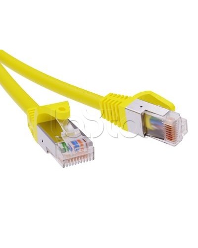 Патч-корд экранированный CAT5E F/UTP 4х2, LSZH, желтый, 10м DKC RN5EFU4500YL в Первоуральске Патчкорды (медные) Pintop.ru
