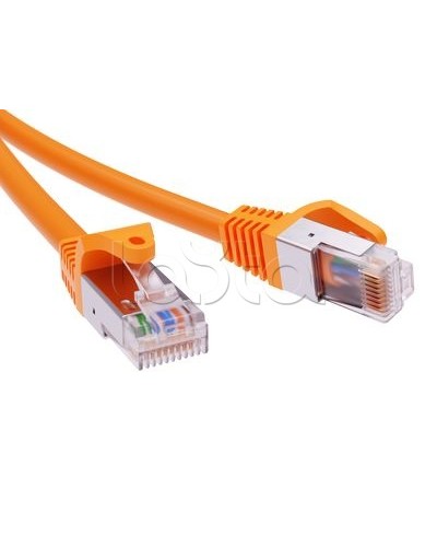 Патч-корд экранированный CAT6A F/UTP 4х2, LSZH, оранжевый, 10м DKC RN6AFU4500OR в Первоуральске Патчкорды (медные) Pintop.ru