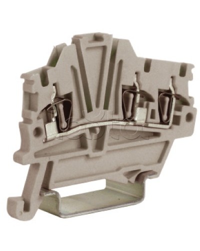 Зажим 1,5 кв.мм серый 1 ввод/2 вывода DKC ZHM410GR в Первоуральске Держатели, клипсы, скобы Pintop.ru