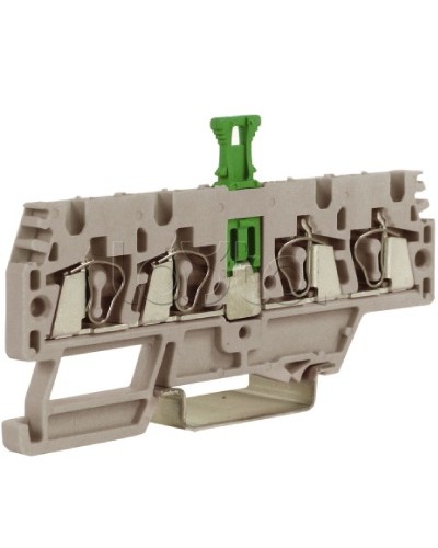 Зажим, 2 ввод/2 вывода, серый 2,5 кв.мм, с размыкателем DKC ZHMS10GR в Первоуральске Держатели, клипсы, скобы Pintop.ru