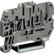 Пружинная проходная клемма со штыревым контактом. Серая. 2,5 кв. мм. DKC ZHVP300GR-RET